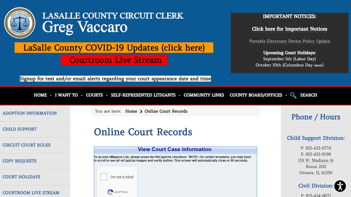 Online Court Records - LaSalle County Circuit Clerk